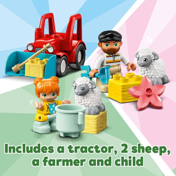 LEGO® DUPLO®  Farm Tractor & Animal Care Building Toy 10950 (27 Pieces)