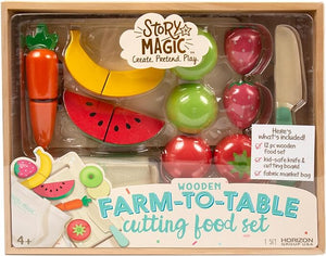 Wooden Farm-to-Table Cutting Food Set