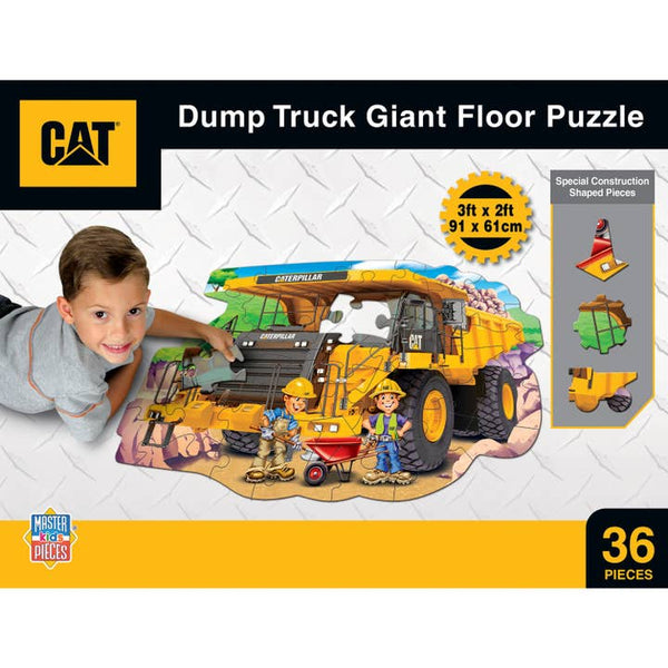 Cat - Dump Truck 36 Piece Floor Puzzle