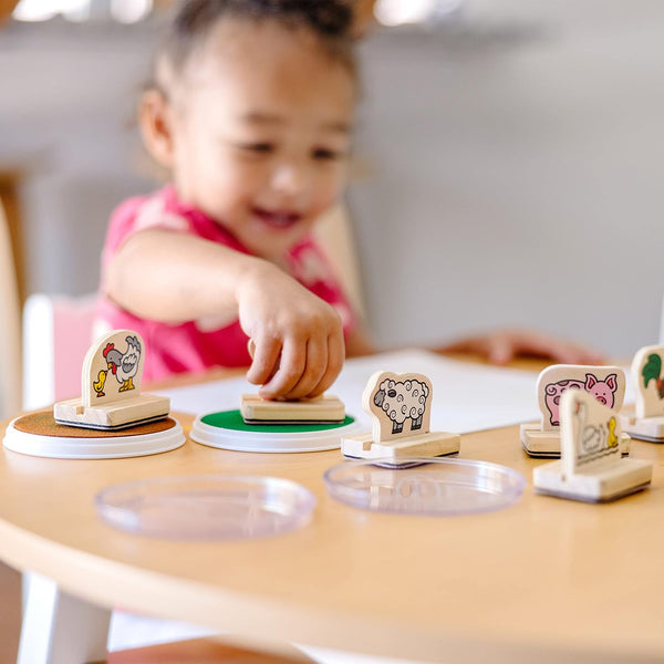 MD My First Wooden Stamp Set - Farm Animals
