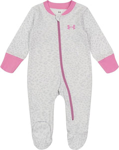 UA Baby Girl Leopard Coverall Footie
