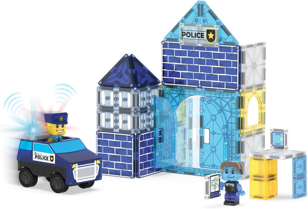 MT Police Station 35-Piece Magnetic Construction Set