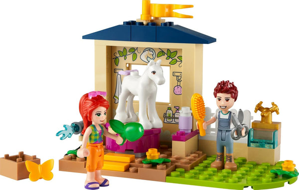 LEGO® Friends Pony-Washing Stable Horse Toy Set 41696 (60 Pieces)