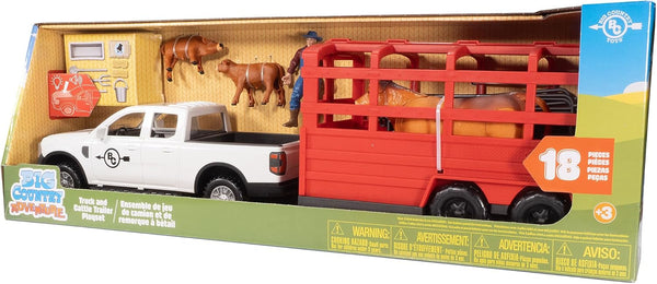 Big Country Toys Truck & Cattle Trailer Adventure Playset