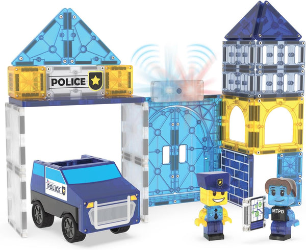 MT Police Station 35-Piece Magnetic Construction Set