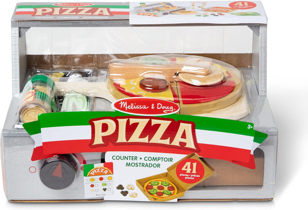 MD Top & Bake Pizza Counter - Wooden Play Food