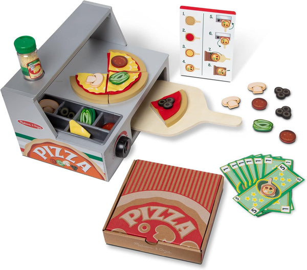 MD Top & Bake Pizza Counter - Wooden Play Food