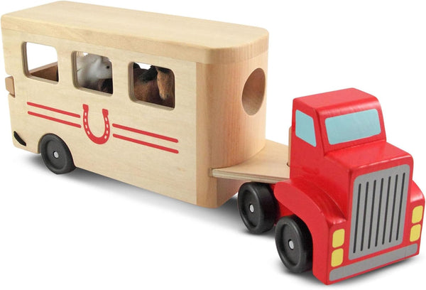 MD  Horse Carrier Wooden Vehicles Play Set