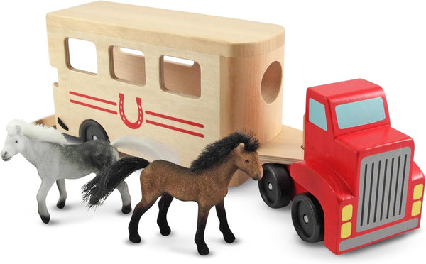 MD  Horse Carrier Wooden Vehicles Play Set