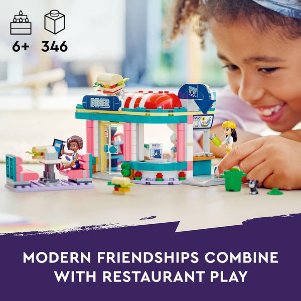 LEGO® Friends Heartlake Downtown Diner Restaurant Set 41728 (346 Pieces)