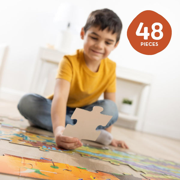 MD Land of Dinosaurs 48pc Floor Puzzle