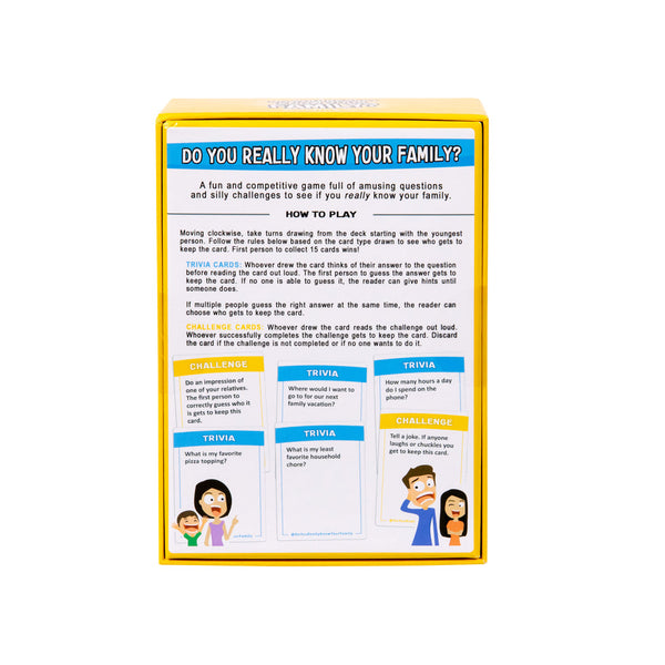 Do You Really Know Your Family Game