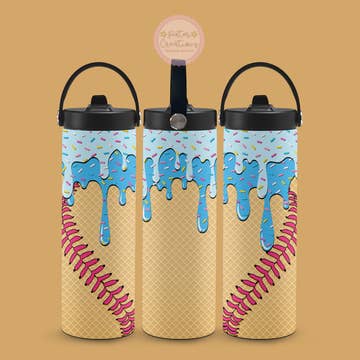 Drip and Dip Ice Cream Metal Tumbler
