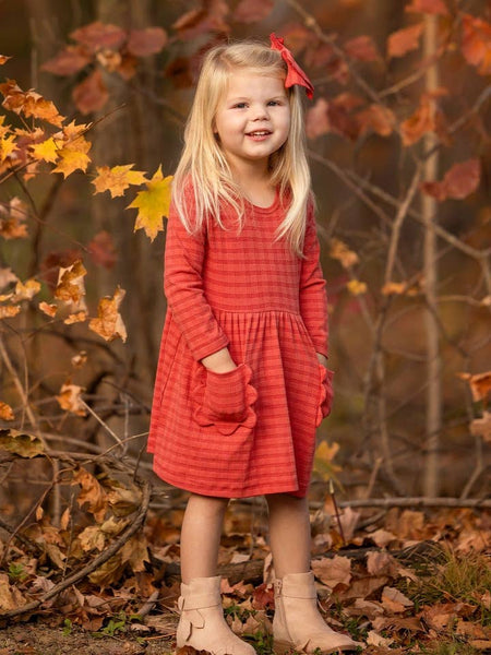 Tea Party Scallop Pocket Dress