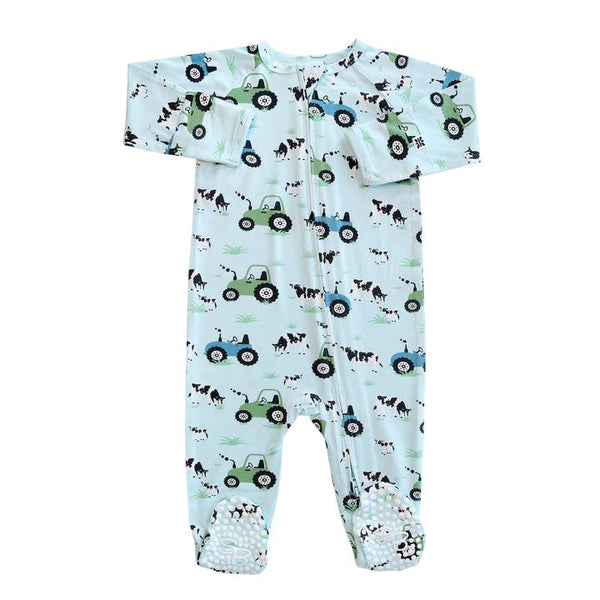 Farm Life Zip Footie