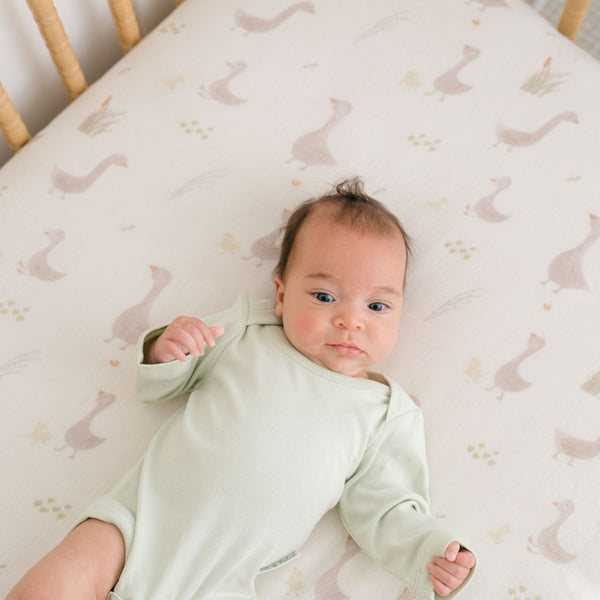 Charlie Farmhouse Goose Crib Fitted Sheet