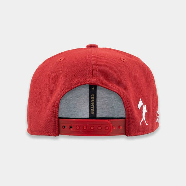 Vintage Swinging Santa Pro Style Rope Cap (Red)