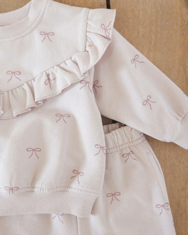 Bows Ruffled Sweatsuit