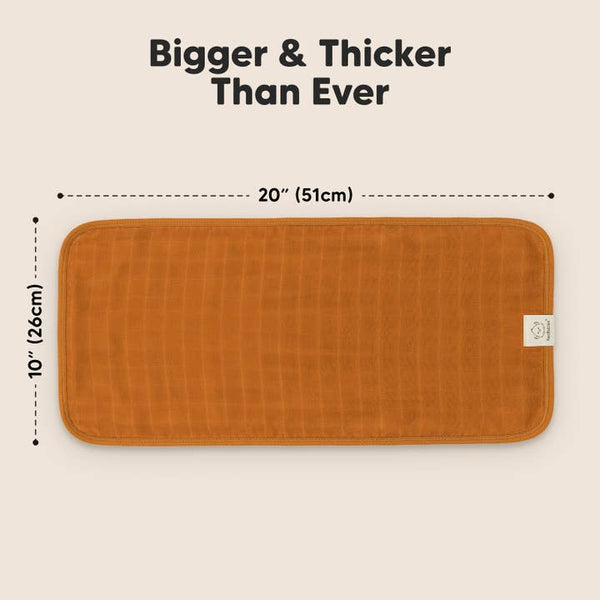 KB  5pk Lumi Muslin Burp Cloths - Spice