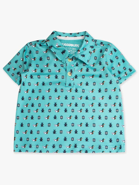 Dapper Ducks Knit Short Sleeve Performance Polo