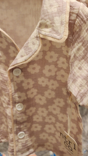 Daisy Pajama Short Set