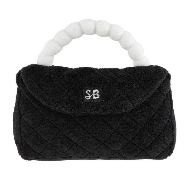 Plush Rattle Purse - Black