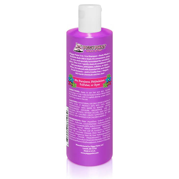 Rock The Locks 3-in-1 Shampoo+Body Wash+Bubble Bath