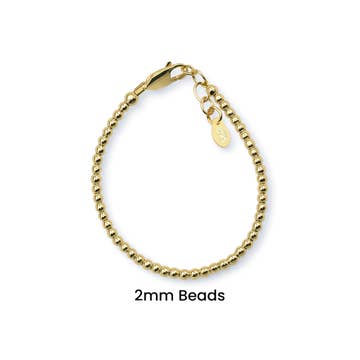 Rylee - 14K Gold-Plated Beaded Bracelet - 2 MM