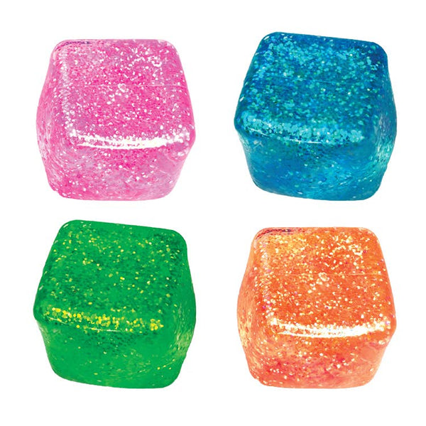 Glow in the Dark Squishy Sparkle Cube