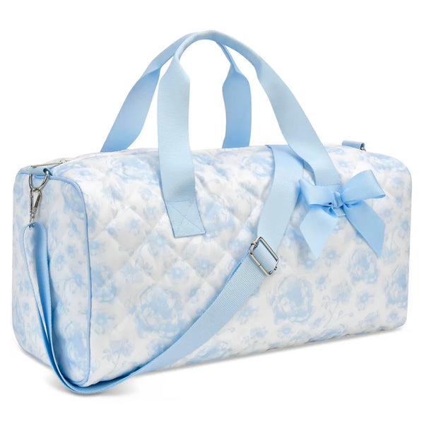 Beautiful Blue Toile Duffel Bag
