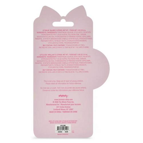 Bows Lip Gloss & Lip Oil Key Chain Set