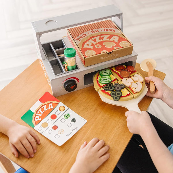 MD Top & Bake Pizza Counter - Wooden Play Food