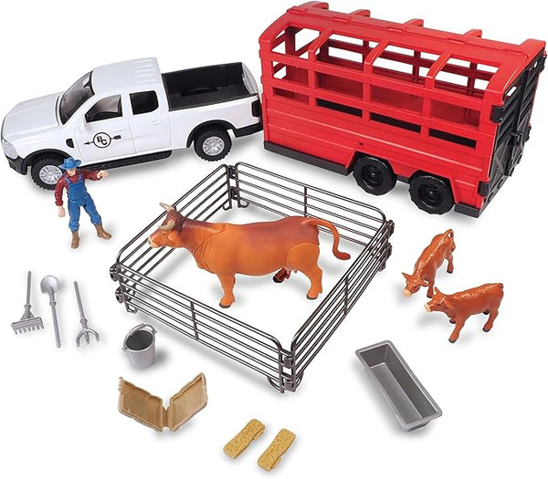 Big Country Toys Truck & Cattle Trailer Adventure Playset