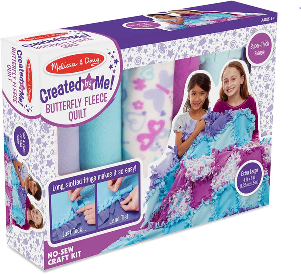 Created by Me - Butterfly Fleece Quilt