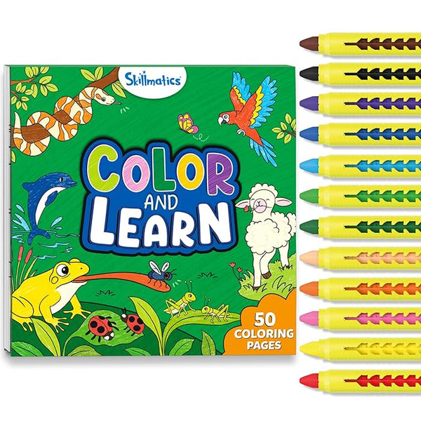 Skillmatics Color & Learn Activity Book - Animals