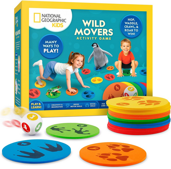 Wild Movers Activity Game – Animal Movement & Gross Motor Learning Game for Kids