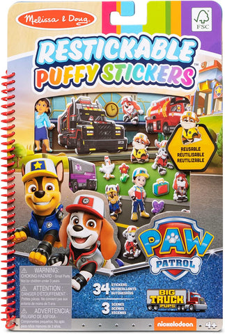 PAW Patrol Puffy Sticker Pad - Big Truck Pups