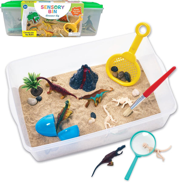 Creativity for Kids Sensory Bin - Dinosaur Dig