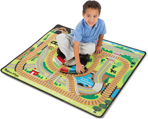 MD Round the Rails Train Rug