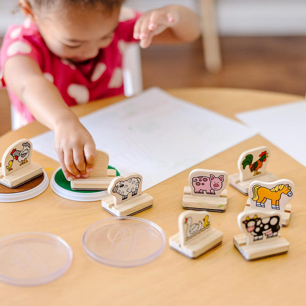 MD My First Wooden Stamp Set - Farm Animals