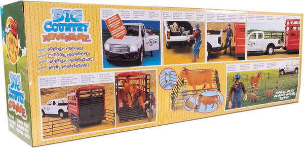 Big Country Toys Truck & Cattle Trailer Adventure Playset