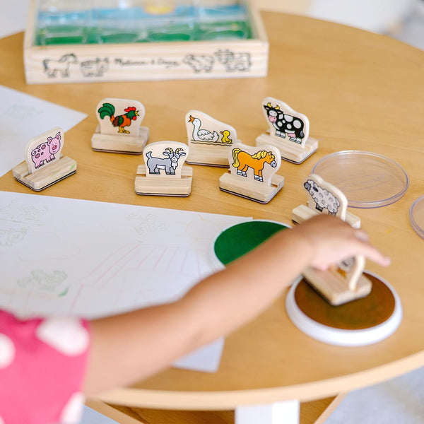 MD My First Wooden Stamp Set - Farm Animals