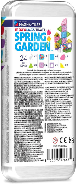 PREORDER Magna-Tiles microMAGS 26-Piece -  Spring Garden Travel Set