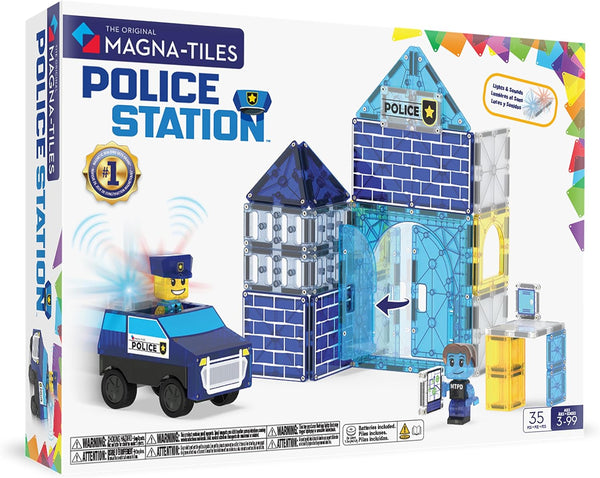 MT Police Station 35-Piece Magnetic Construction Set