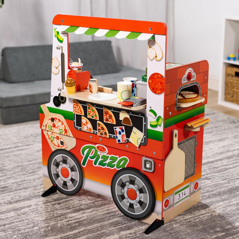 Wooden Pizza Food Truck Activity Center