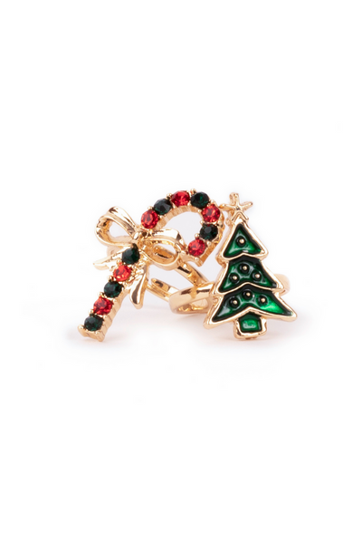 All Aglow Holiday Rings 2pc Set 84534