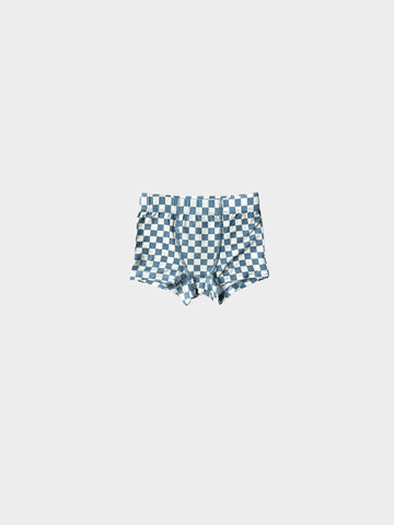 Boy's Boxer in Blue Green Checkered