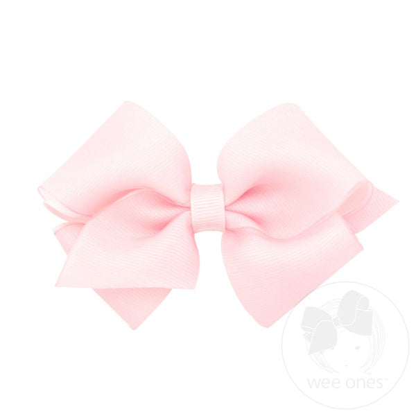 Extra Small Organza and Grosgrain Overlay Hair Bow