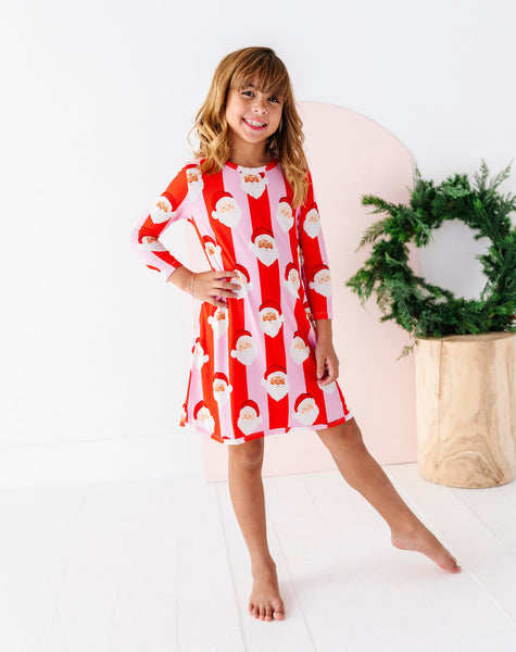 St. Nick Stripes Ribbed Bamboo Gown