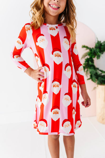 St. Nick Stripes Ribbed Bamboo Gown